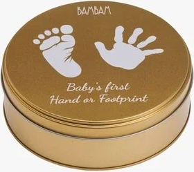 Bambam Gold Hand Foot Print Gold Fod Kreasæt