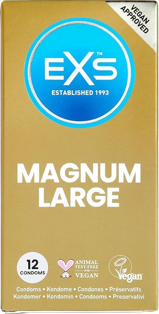 EXS : Magnum Large Kondomer, 12-pack