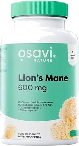 lion's mane 600 mg - 60 kapsler - osavi