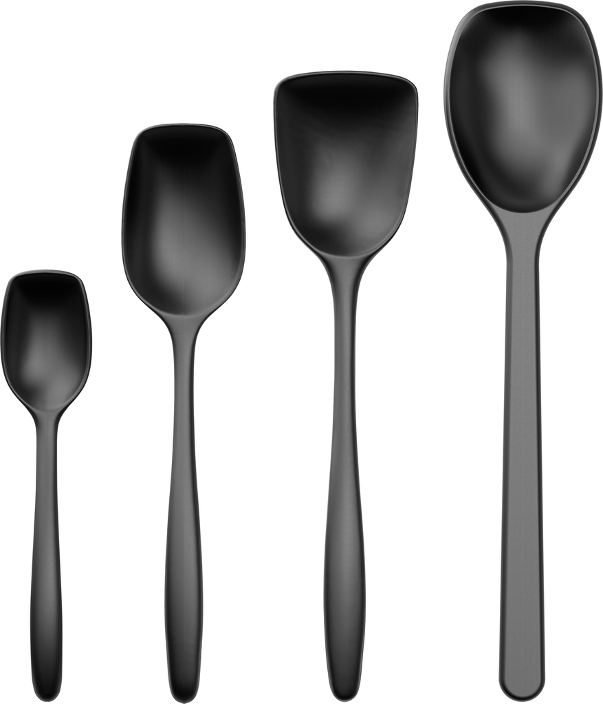 rosti classic grydeskesæt 4 stk, sort