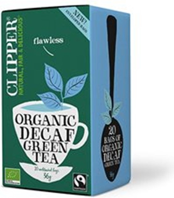 clipper grøn te koffeinfri ø (36 g)