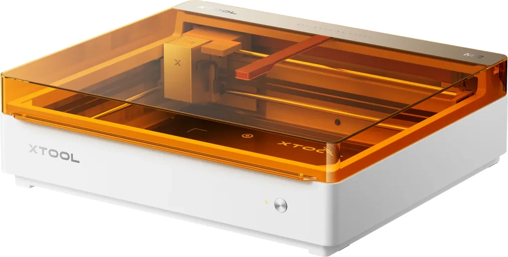 xtool m2 color craft laser cutter & engraver | full-color cmyk inkjet & 10w/20w diode laser