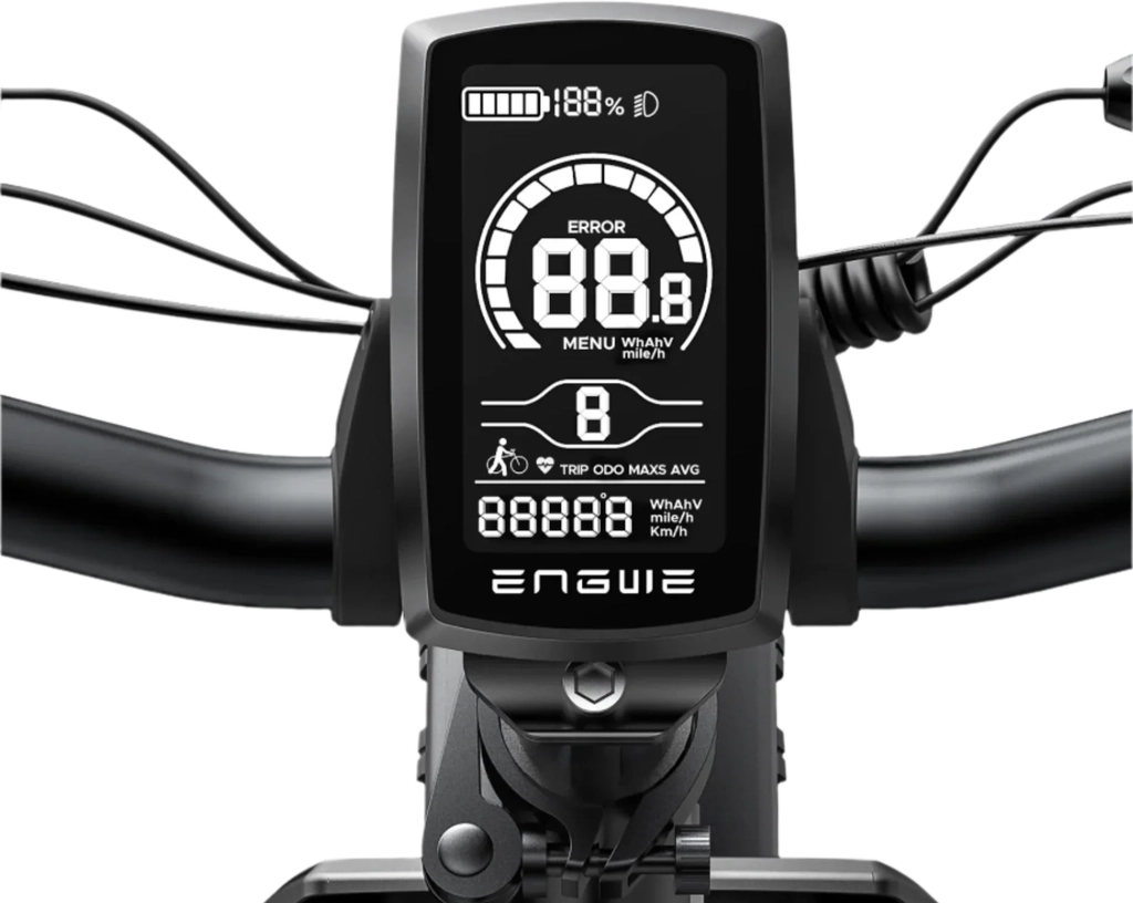 engwe - lovligt 25 km/t display - permanent låst