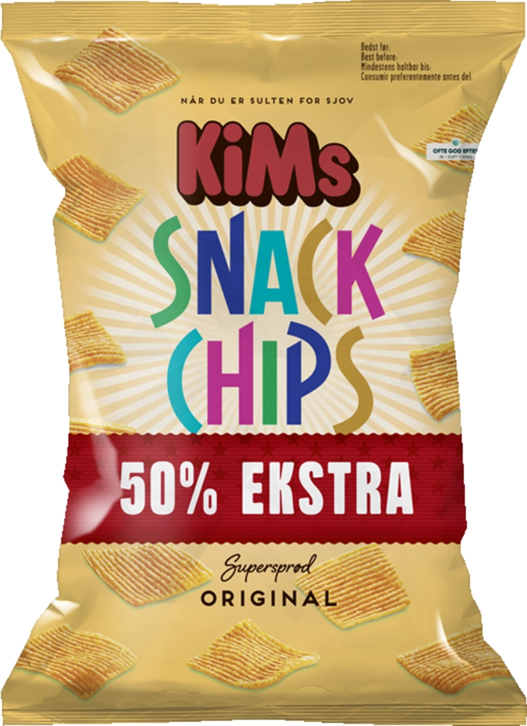 kims +50% snack chips krydret 240g
