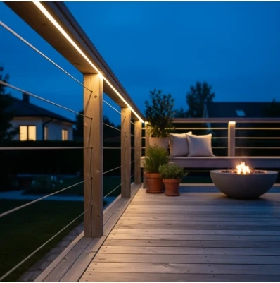 5m 9w/m vandtæt slim cob strip230v, ip67, 296 led/m, tape på bagsiden, op til 50m