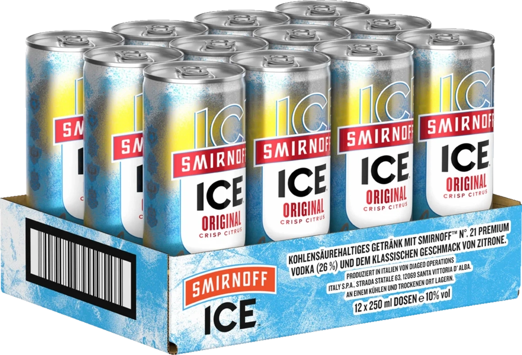 smirnoff ice uden pant 10% 12x0,25l