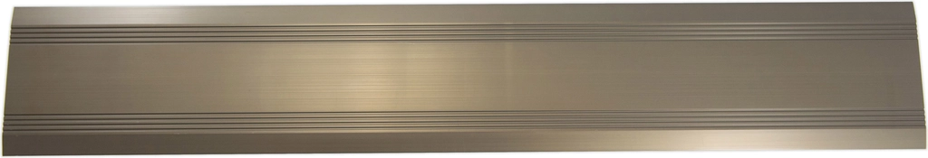 Dørskinne i aluminium, champagne, 12,5 cm