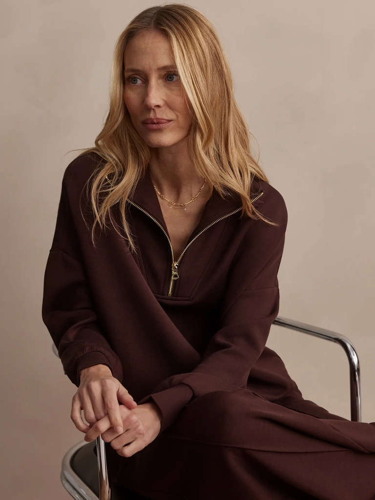 hawley half zip sweat
