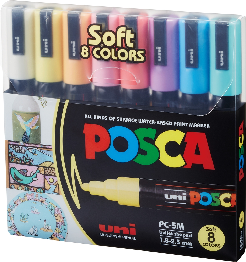 tusser posca pc-5m 8-sæt