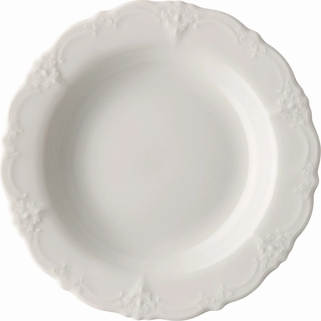 Hutschenreuther Baronesse Suppetallerken 23.5 cm Hvid Dyb tallerken