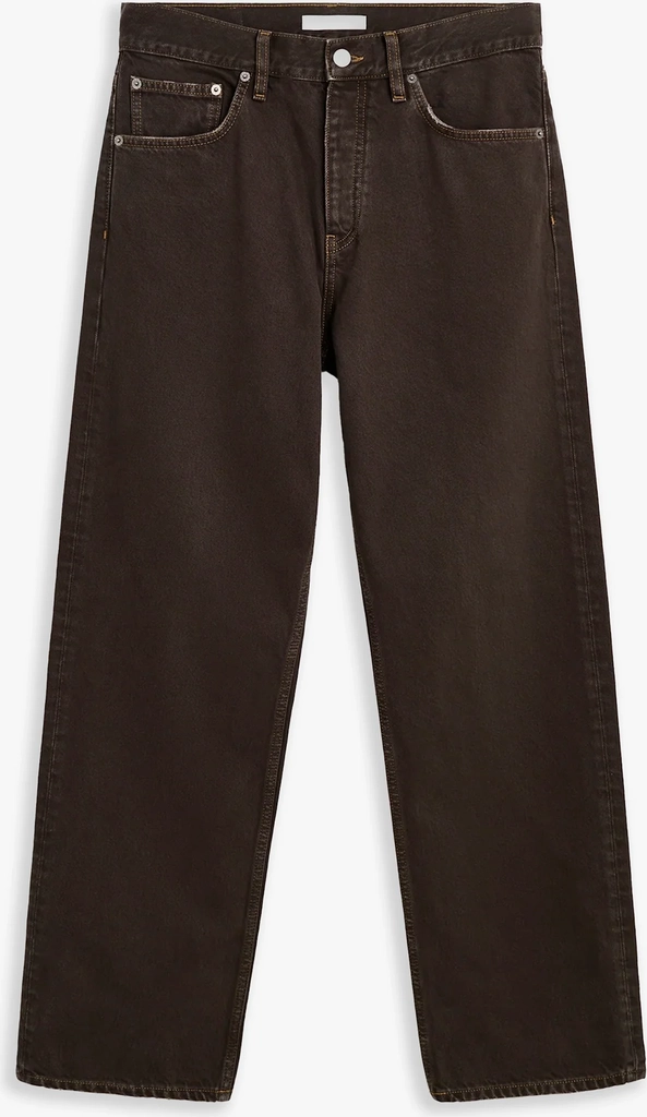 loose jeans in vintage brown