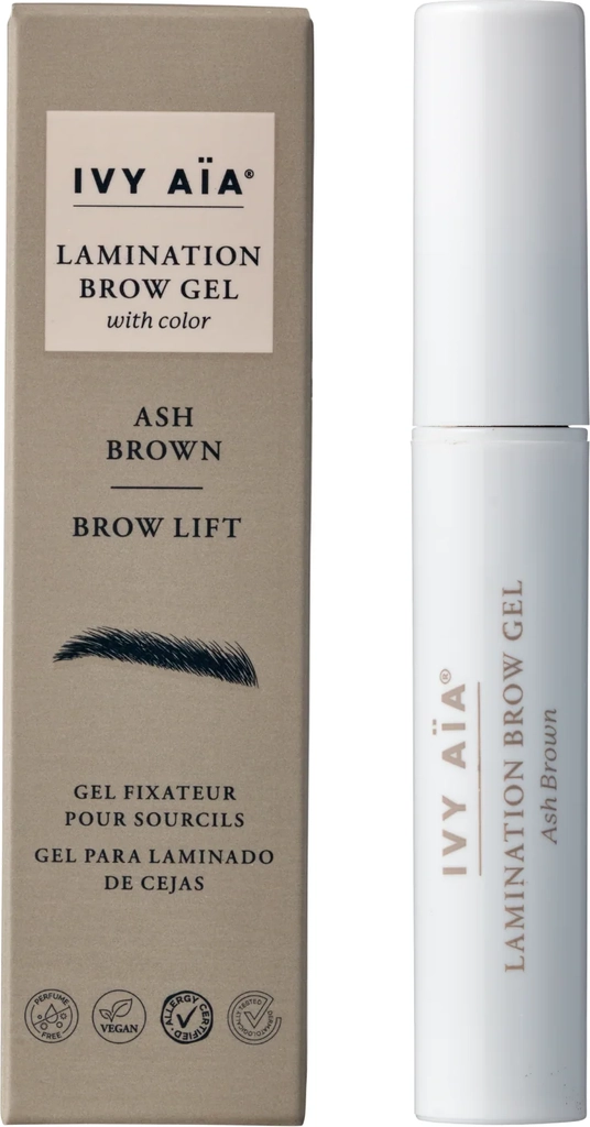 ivy aïa lamination brow gel - ash brown