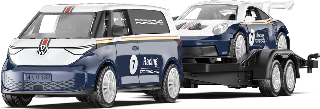Siku VW ID Buzz Cargo Modelbil Porsche 911 GT3 RS