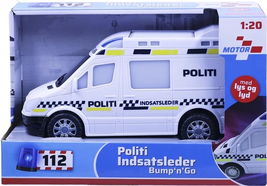Impulse Toys Politibil bump n go m/lys og lyd
