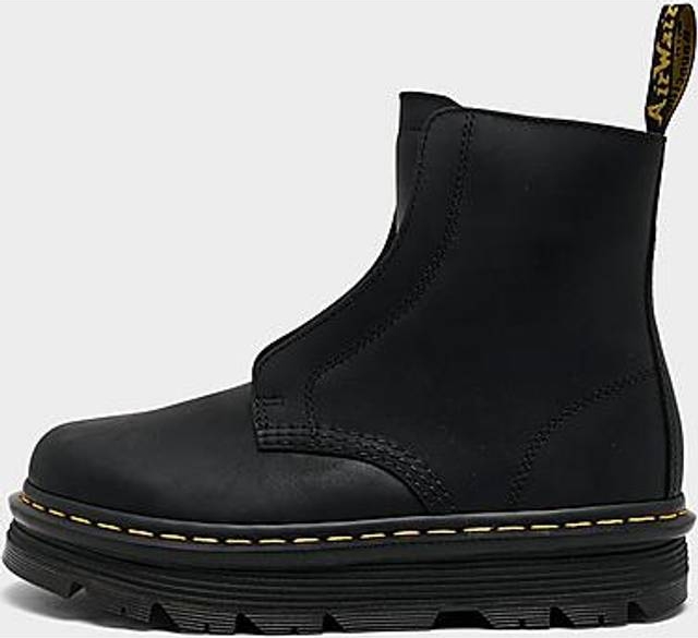 Dr. Martens Zebzag Laceless Slip On Leather Støvler - Schwarz