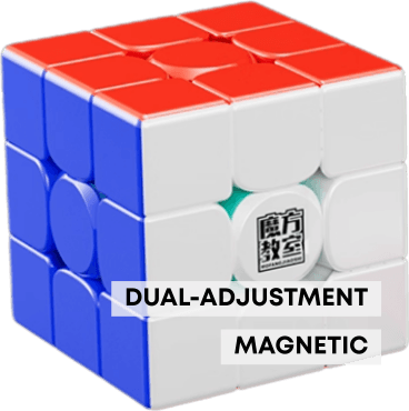 moyu rs3m v5 se 3x3 dual-adjustment magnetic stickerless