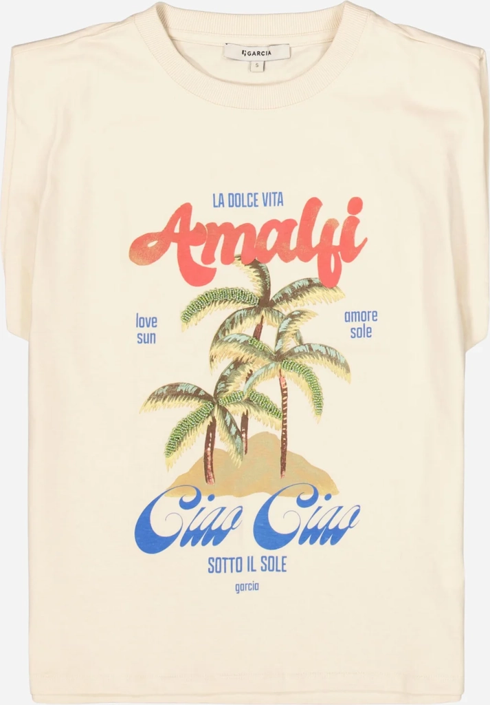 garcia r260203 ladies t-shirt ss whitecap