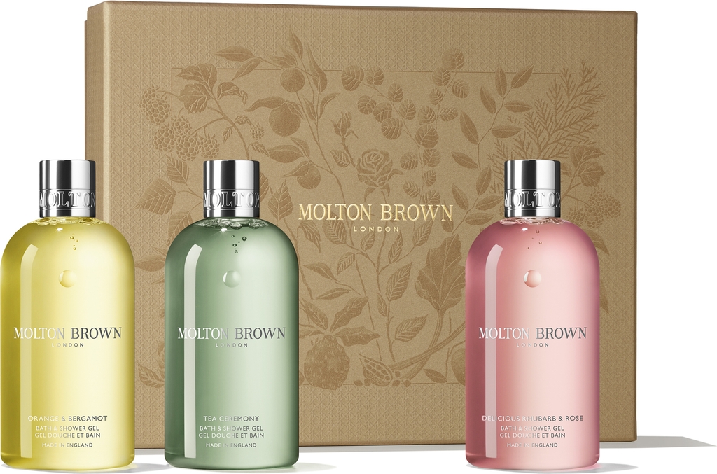 Molton Brown Gavesaet Floral Green Body Care Collection 3 x 300 ml
