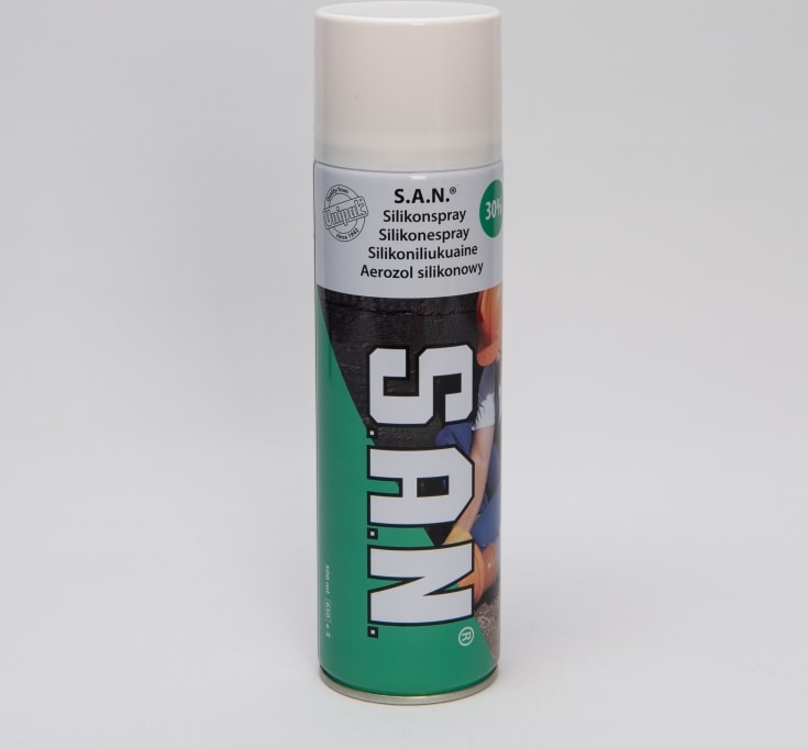 s.a.n. silikonebaseret glidemiddel, spray, 500 ml