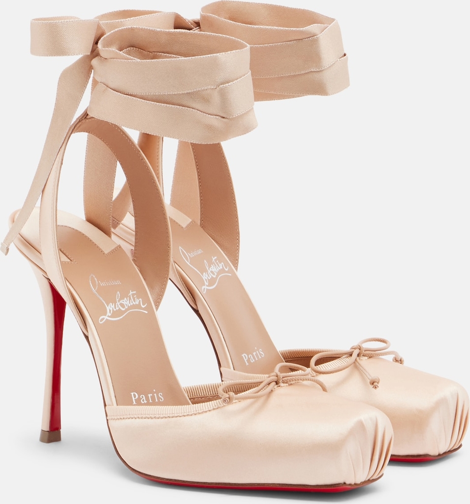 Christian Louboutin Cassia 100 Crêpe Satin Pumps