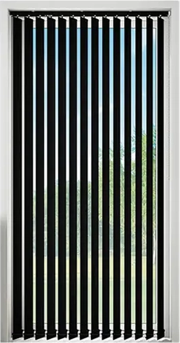lamelanlæg line sort l.250 cm