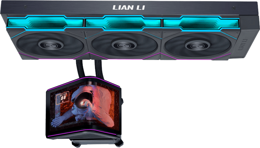 Lian Li HydroShift II OLED Curved 360TL - CPU Vattenkylare - Max 33 dBA