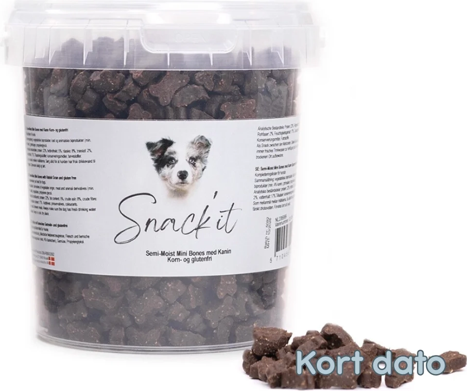 Snack'it Semi Moist Mini Bones Kanin 500 g
