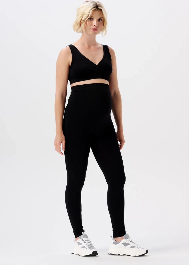 Noppies Reva Sømløs Riblegging - Black - M\L