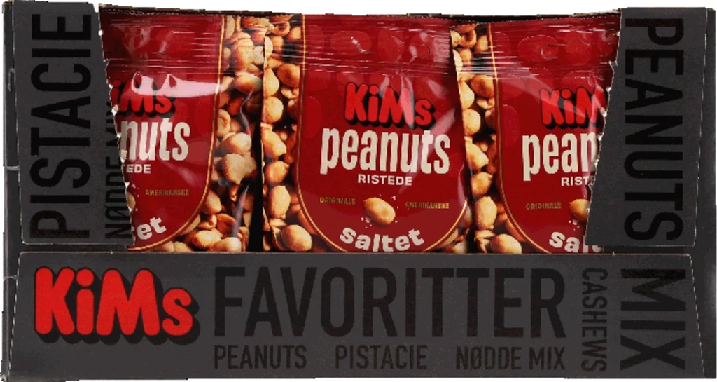 kims saltede peanuts 36x30 g