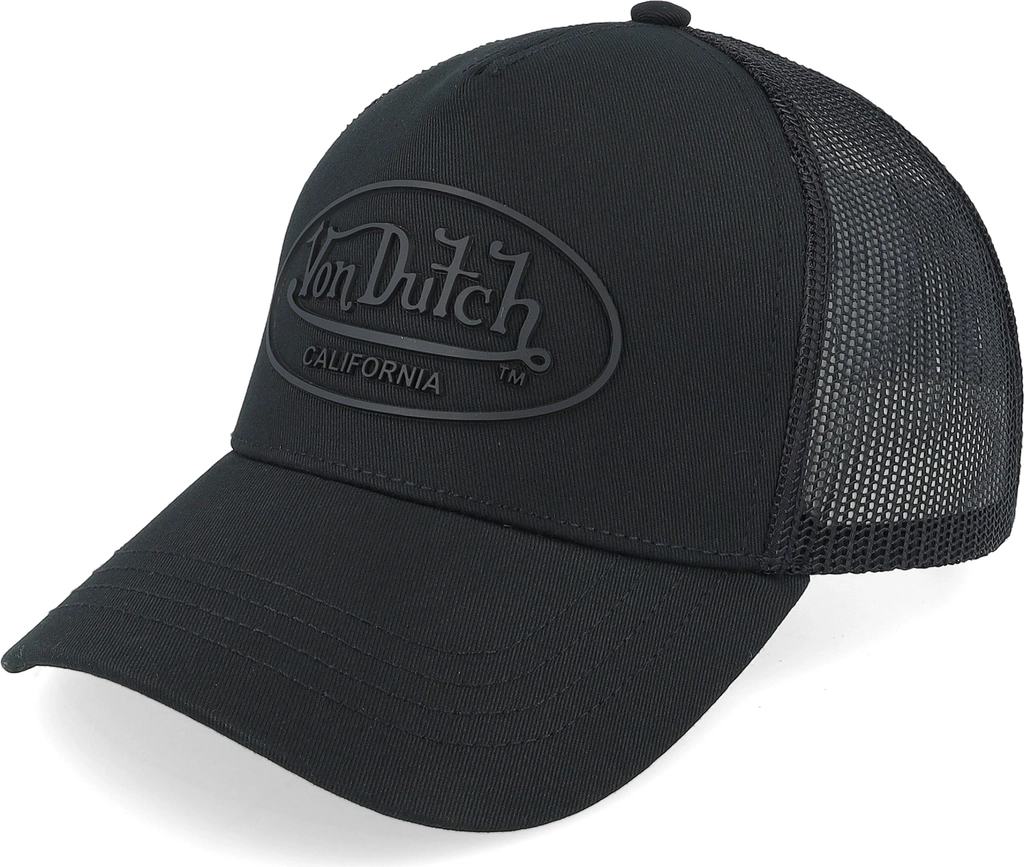 Von Dutch Svart Trucker Keps Oval Patch Black