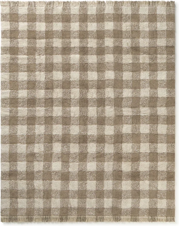 Lorena Canals Vaskbart Gulvtæppe Vichy Marron 90 x 120 cm Brun