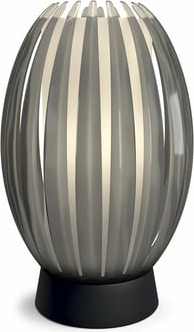 Herstal Tentacle Bordlampe - H 34 cm - Metal/akryl - Sort røg