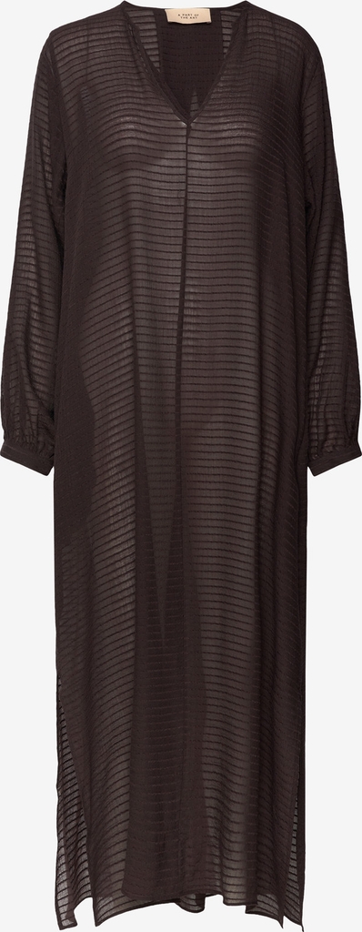 A Part Of The Art Horizon Dress Sheer Stripe - Brown - XS/S