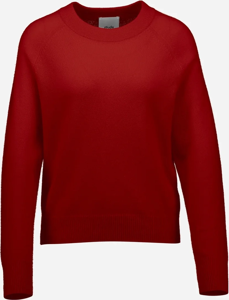 cashmere pullover in rot