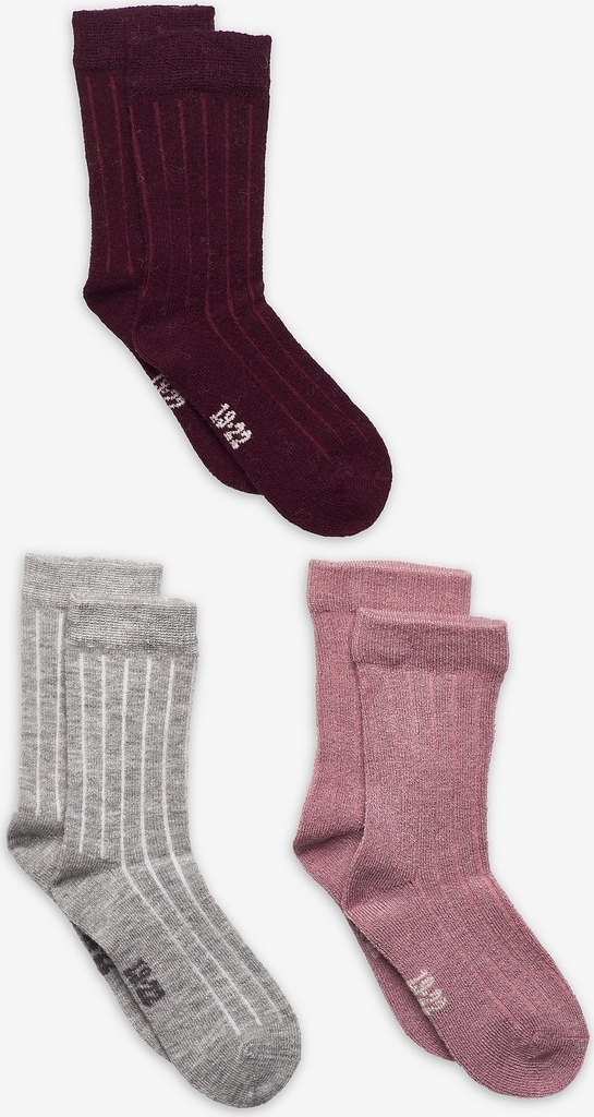 wool socks - rib 3-pack - strømper