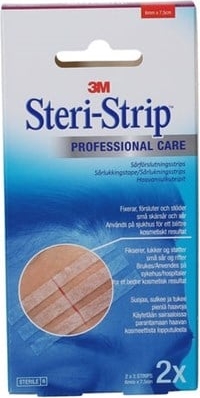 3m steristrip 6 x 75 mm sårlukkere til snitsår - købes her