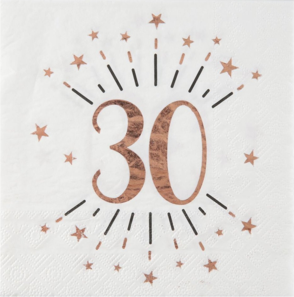 Santex Paper Napkins 30 Years 10-pack