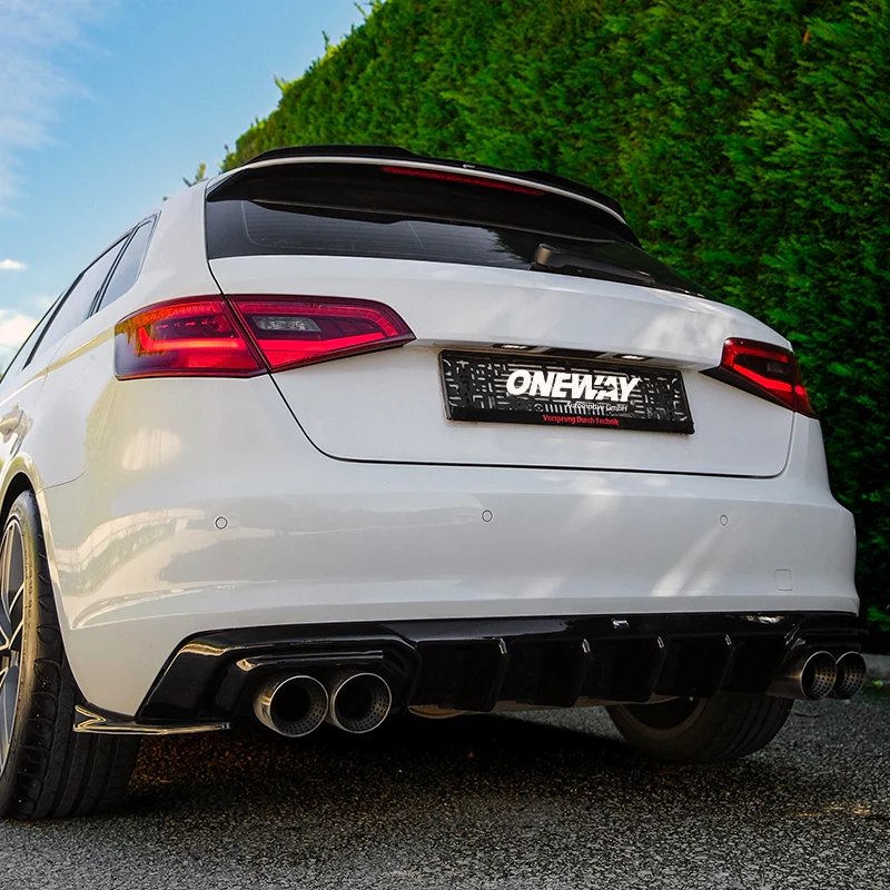 OneWay Underlæbe Gloss Black Audi A3 8V Sportback