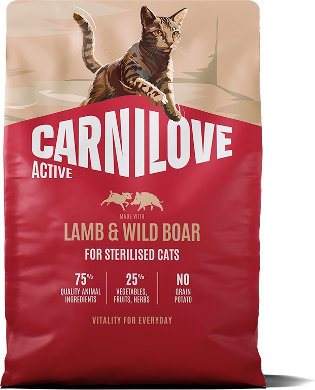 Carnilove Cat Active Sterilised Lamb Wild Boar 2 kg
