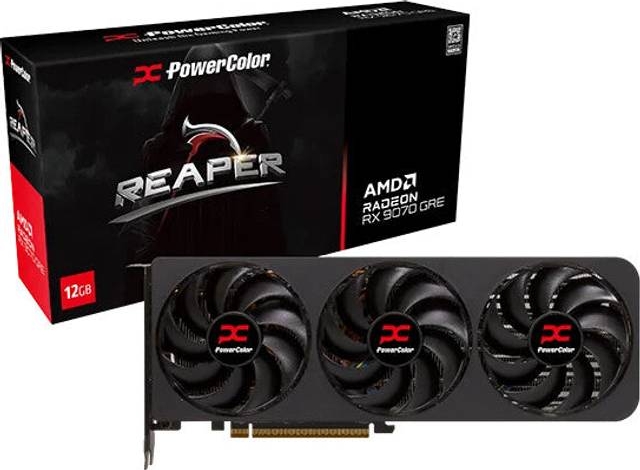 PowerColor Radeon RX 9070 GRE Reaper - 12GB GDDR6 RAM - Grafikkort
