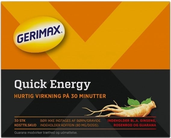 gerimax instant energy ginseng tabletter giver energi her og nu