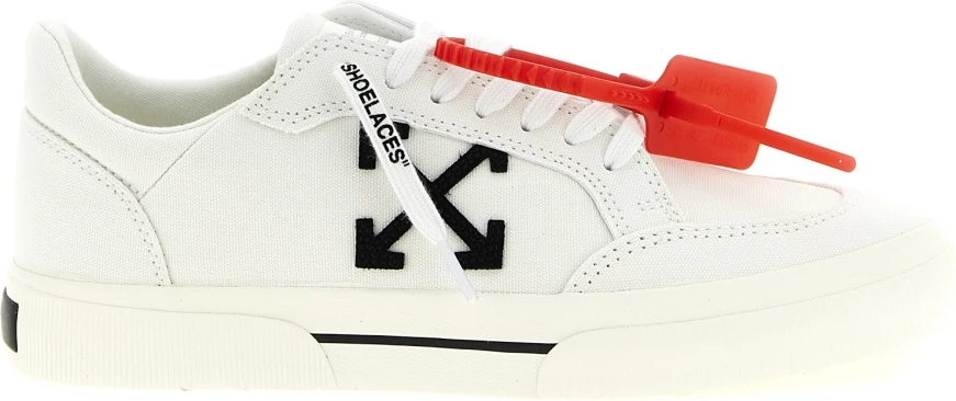 Off-White New Low Vulcanized Leather Sneakers - Hvid