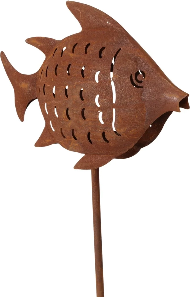 havespyd - fisk - cortenstål havespyd 118cm.