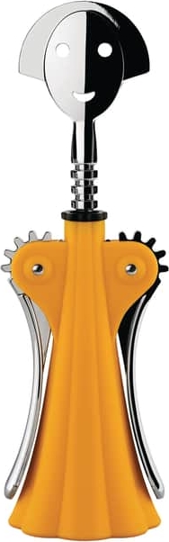 Alessi Anna G. Proptrækker - H 24,5 cm - Zinklegering/nylon - Gul