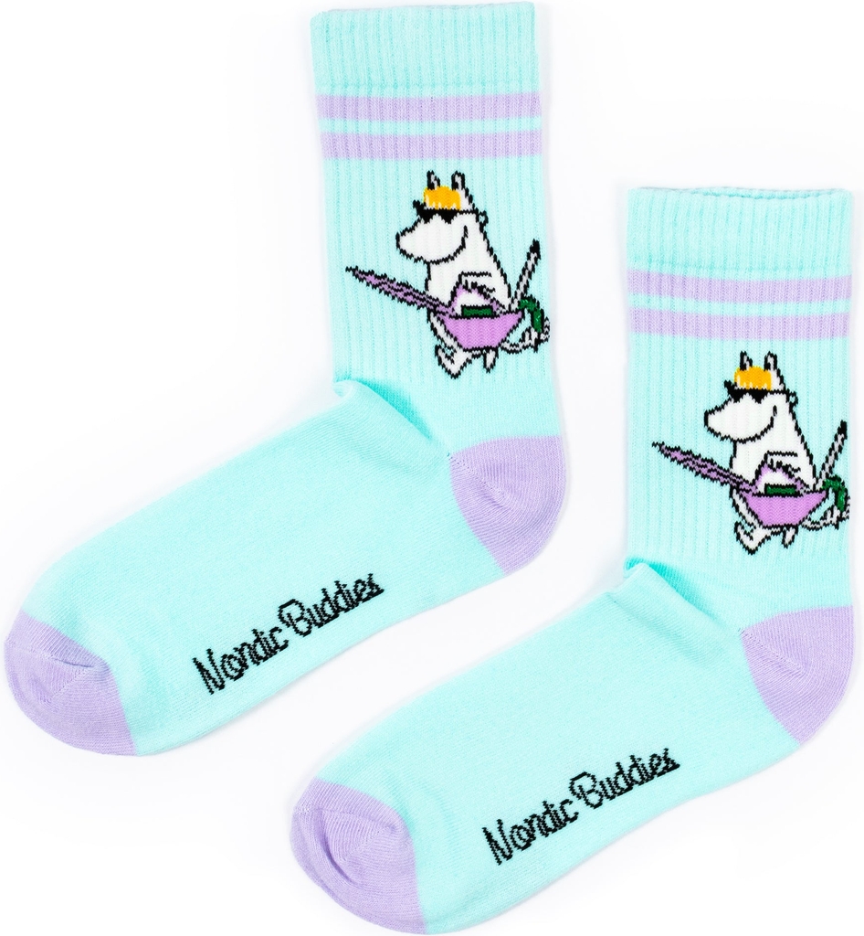 Nordic Buddies Damestrømpe Mumi Retro - Blå