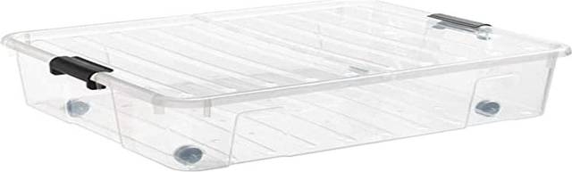 plast team, bedroller, home box, transparent, 49 l