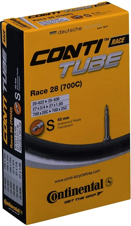continental race 28 700c presta inner tube, 42mm valve