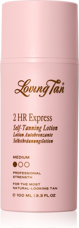 Loving Tan 2 HR Express latte autoabbronzante idratante colore Medium 100 ml