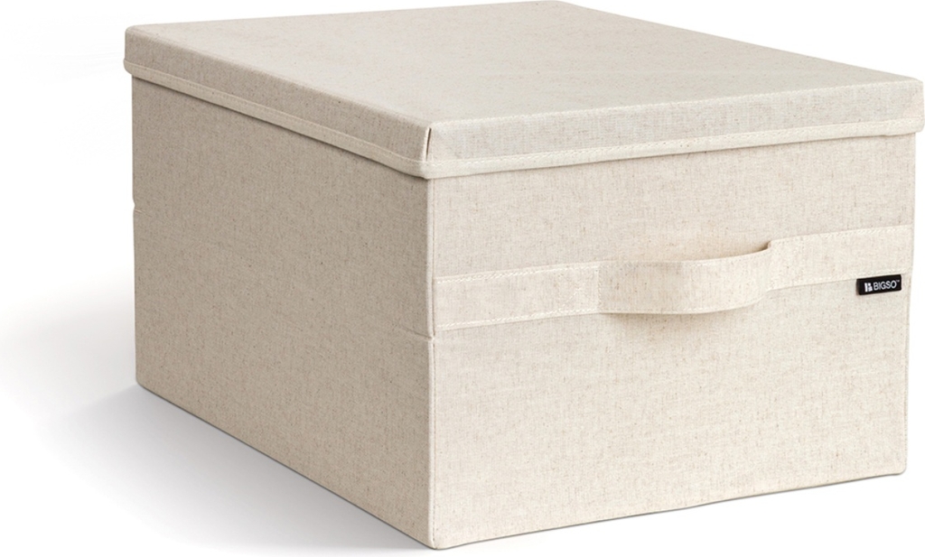 Bigso Box Gøteborg Stofkasse Large Linen Opbevaringsboks
