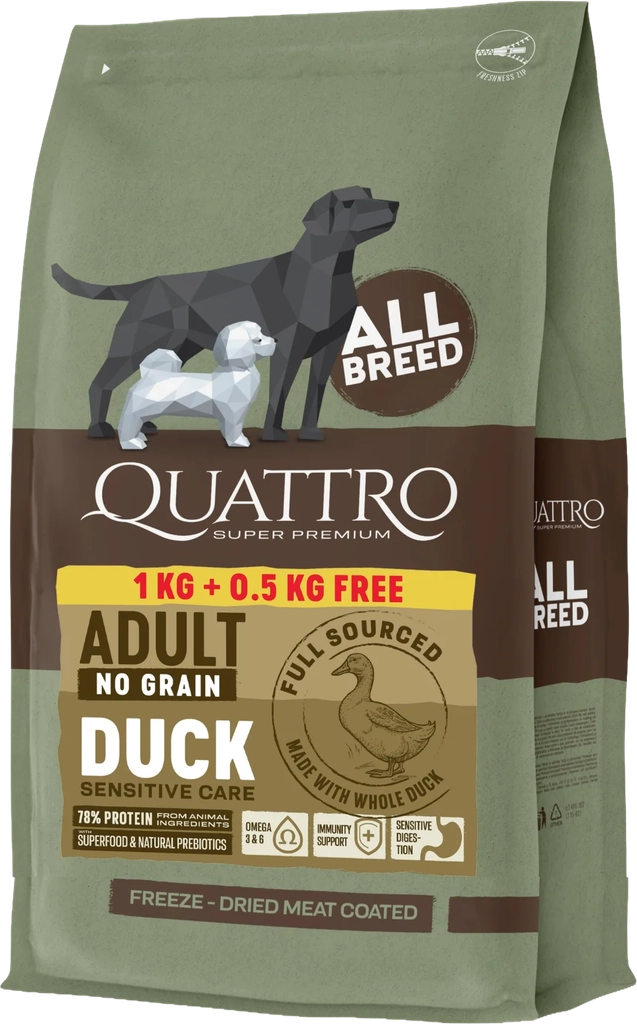 quattro - kornfrit foder m. and, 1,5kg